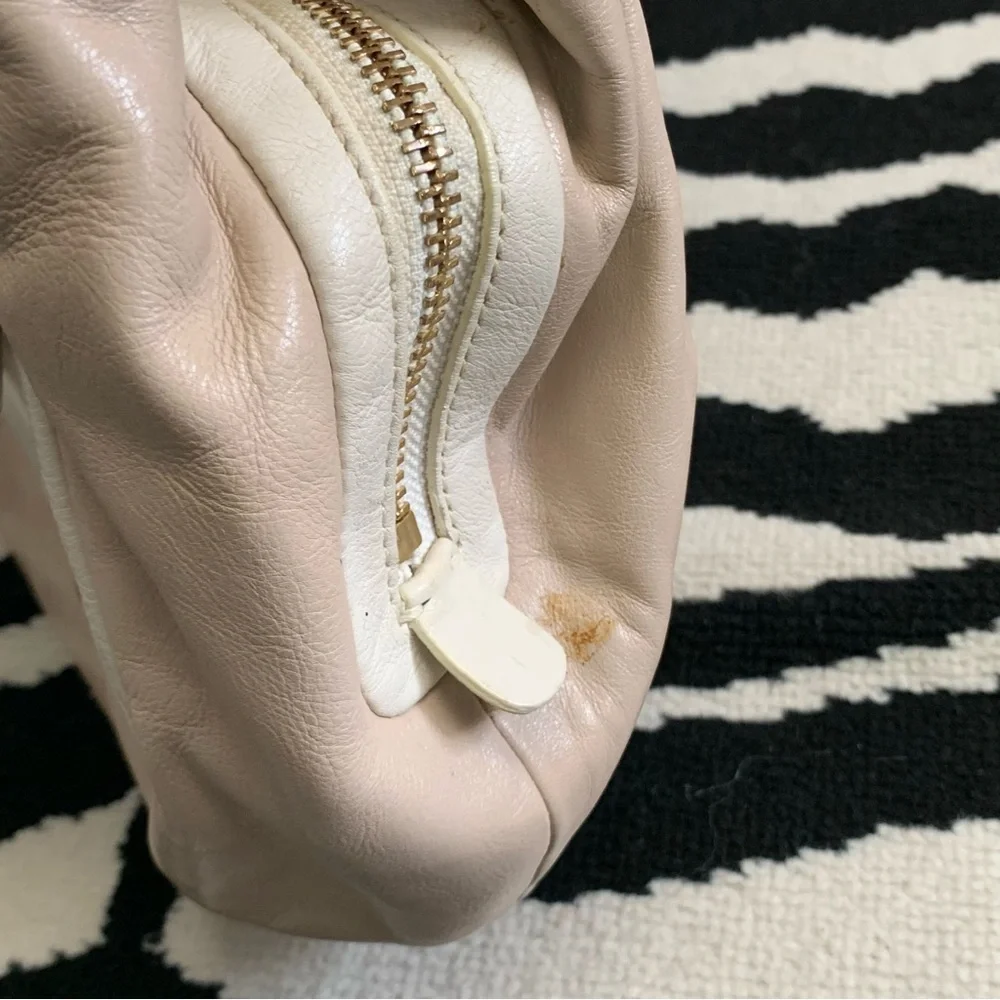 COACH Cricket Putty & White Leather 13601 Shoulder Bag - Picture 10 of 16